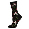 thumbnail image 2 of MeMoi Magical Unicorns Bamboo Blend Crew Socks - Womens - Female, 9-11, Black, 2 of 8