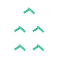 thumbnail image 3 of Pastillas de Freno Eigraketly 1 Par Ruedas Resistentes al Desgaste Verde 5piezas, 3 of 4