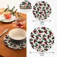 thumbnail image 3 of FREEAMG Christmas Branches Pot Holder Trivets Set of 2, Heat Resistant Cotton Rope Round Trivets for Hot Dishes, Bowl,Teapot, Hot Pot and Pans, 3 of 7