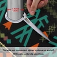 thumbnail image 6 of Coolnut 60" Tribal Stripes Outdoor Round Tablecloth, Waterproof Stain-Resistant Non-Slip Circular Tablecloth with Umbrella Hole and Zipper for Tabletop Backyard Party BBQ Decor, 6 of 7