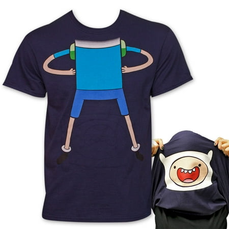 Adventure Skirt - Adventure Time Finn Flip-Up Reversible TShirt - Blue