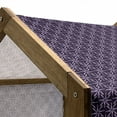 thumbnail image 5 of Geometric Pet House, Pinwheel Design with Dark Color Palette Abstract Pattern Winter Motifs, Outdoor & Indoor Portable Dog Kennel with Pillow and Cover, 5 Sizes, Mauve Lavender Purple, by Ambesonne, 5 of 5