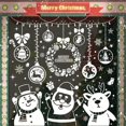 thumbnail image 5 of Farfi 2023 pegatinas navideñas autoadhesivas exquisitas ornamentales Diy festivas Navidad muñeco de nieve alce ventana calcomanía decoración del hogar, 5 of 5