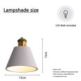 thumbnail image 2 of Plug In Pendant Light Fixtures Nordic Style Dining Room Kitchen Island Tea Room Metal Gray Kitchen Pendant Lighting Over Sink Lighting Fixtures Hanging Lamps For Bedrooms, 2 of 4