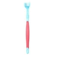 thumbnail image 2 of Flmtop Pet Toothbrush Three Sided Multi-angle Cleaning Plastic Dog Soft Bristle Toothbrush for Oral Care Baby Blue, 2 of 9