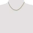 thumbnail image 4 of Auriga 14K Yellow Gold 2.5mm Curb Chain Necklace 16inch for Women, 4 of 6