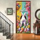 thumbnail image 1 of CaiYueKe Easter Door Curtain Spring Holiday Decorations Bunny Egg Pattern Party Supplies Wall Hanging Decorative Banner for Home Indoor Outdoor Festival Celebration, 1 of 9