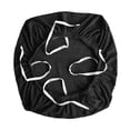 thumbnail image 3 of Funda para silla de oficina, funda para asiento de silla, extraíble, fácil de colocar, elástica para comedor. Negro, 3 of 9