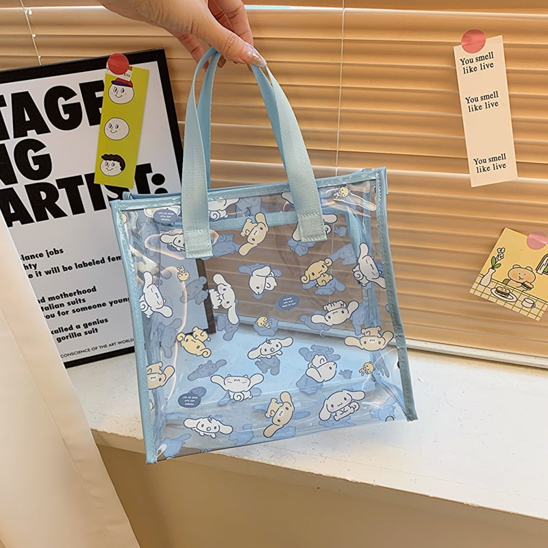 MINISO Sanrio Transparent Jelly Hello Kitty Tote Bag Women's