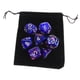 thumbnail image 2 of Dados de juego de mesa Acrílicos D10 D4 D12 Con Bolsa de Almacenamiento Sunnimix Azul, 2 of 8