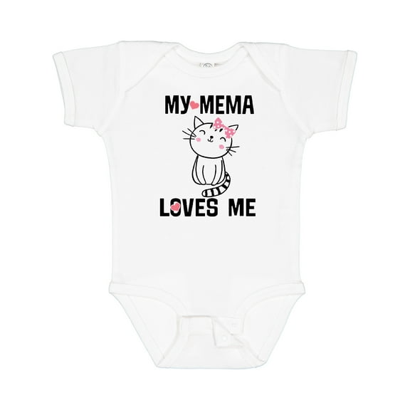 Inktastic My Mema Loves Me Girls Girls Baby Bodysuit