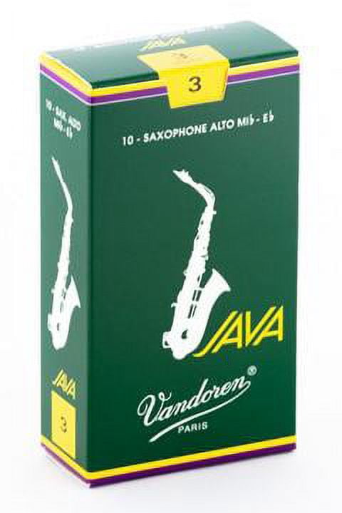 Vandoren Alto Sax Java Reeds Strength #1.5; Box of 10