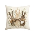 thumbnail image 2 of Cojín decorativo para mesa de comedor con diseño de conejos de Pascua para uso doméstico, sofá, sala de estar, ropa de cama, funda de almohada de poliéster., 2 of 6