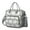 Grey-40, variant on Abstract Floral Pig Design Insulated Cooler Bag - Durable Outdoor Lunch Tote with Shoulder Strap