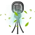 thumbnail image 6 of TOMSHOO Portable Mini Stroller Fan, Battery Operated Small Clip on Fan, Detachable Flexible Tripod Baby Fan with 3 Speed, Rechargeable Personal Fan for Car Seat Crib Treadmill Travel, 6 of 11