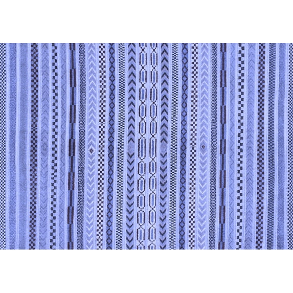 Ahgly Company Indoor Rectangle Abstract Blue Modern Area Rugs, 8' x 12'