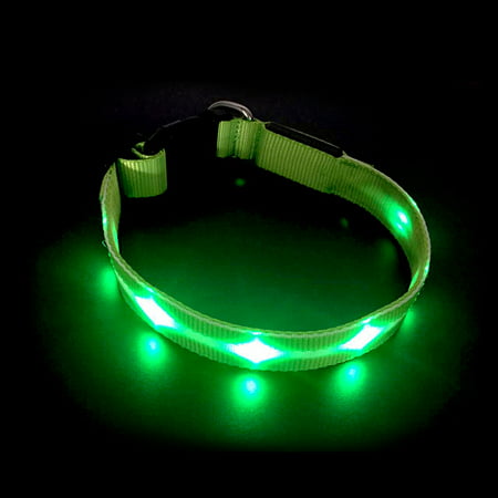 COOLPET LED Dog Collar USB Rechargeable Waterproof Flashing Light for Glowing Pet Improved Outdoor Visibility & Night (Best Flashing Dog Collar)