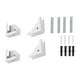 thumbnail image 1 of Soporte de pared para tableta, resistente al desgaste, estable, eficiente, organización, versátil, 4 unidades Blanco, 1 of 9