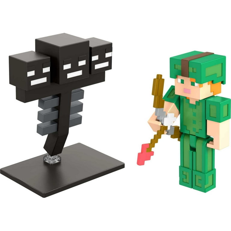 Minecraft Craft-a-Block 2-Pk Figures, Character Figures Based on