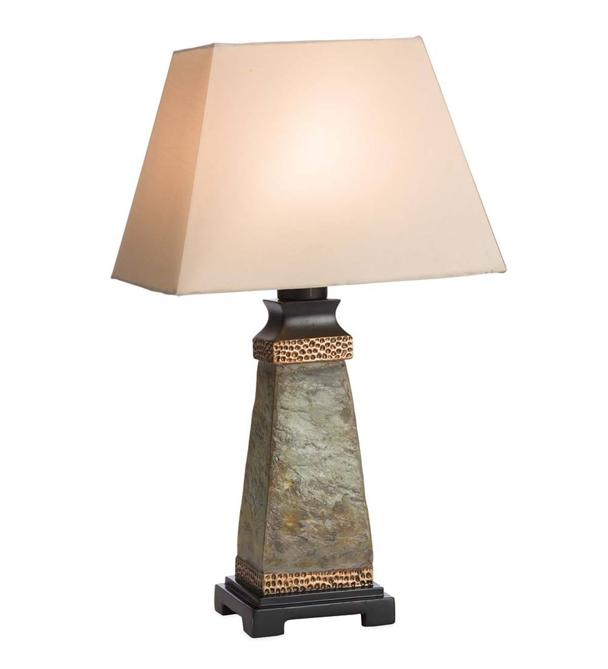 weatherproof slate outdoor table lamp - walmart - walmart