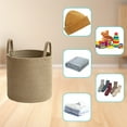 thumbnail image 6 of Gnmfd Rope Woven Storage Basket Foldable Storage for Clothes Toys Blankets, Stuffed Animal Storage, Closet Organizers and Storage, Storage Bins with Lids for Living Room Bedroom Essentials, 6 of 6