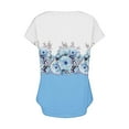 thumbnail image 5 of Ruimatai Summer Tops for Women Casual Women's V-Neck Fashion Short-Sleeved Spring And Summer Top, 5 of 5