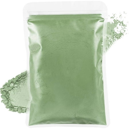 DEWEL Mica Powder for Epoxy Resin, 3oz Grass Green Premium Pigment Powder, Upgrade Glitter Color Powder for Slime, Candle, Bath Bomb, Nail Art, Eyeshadow, Soap, Painting