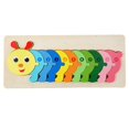 thumbnail image 1 of Rompecabezas de madera Montessori para bebé, juguete de rompecabezas 3D con formas de animales bonitos, juego de mesa, regalos de cumpleaños para niños y niñas, 2023, 1 of 4