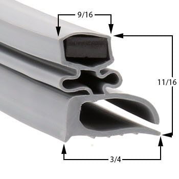 Hobart 37 3 4 x 80 Door Gasket by