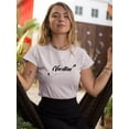 thumbnail image 2 of Vacation Mode Airplane Line T-Shirt Women -Image by Shutterstock, Female Medium, 2 of 4