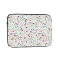 thumbnail image 2 of Laptop Notebook Bag Case Retor Wildflowers Flower Tablet Liner Sleeve 12" 13" 15" 17" Shockproof Case Bag (black,17 inch), 2 of 7
