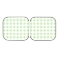 thumbnail image 7 of Gaeub Pistachio Green Checkboard Foldable Auto Sun Blocker Visor, Sunshade for Car Front Window, Keeps Your Vehicle Cool - Small, 7 of 7
