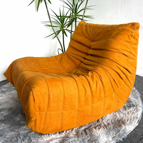 Adult Bean Bag Chair,Memory Foam Togo Sofa,Lazy Floor Sofa, Ergonomically Designed Fireplace Chair, Multi-functional Chair for Living Room and Bedroom