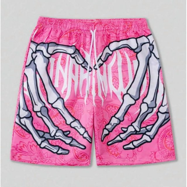 Summer men's shorts loose straight sand