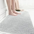 thumbnail image 3 of Alfombras de ducha de chenilla de pelo corto para baño, alfombra pequeña lavable, almohadilla antideslizante para el suelo, 3 of 6