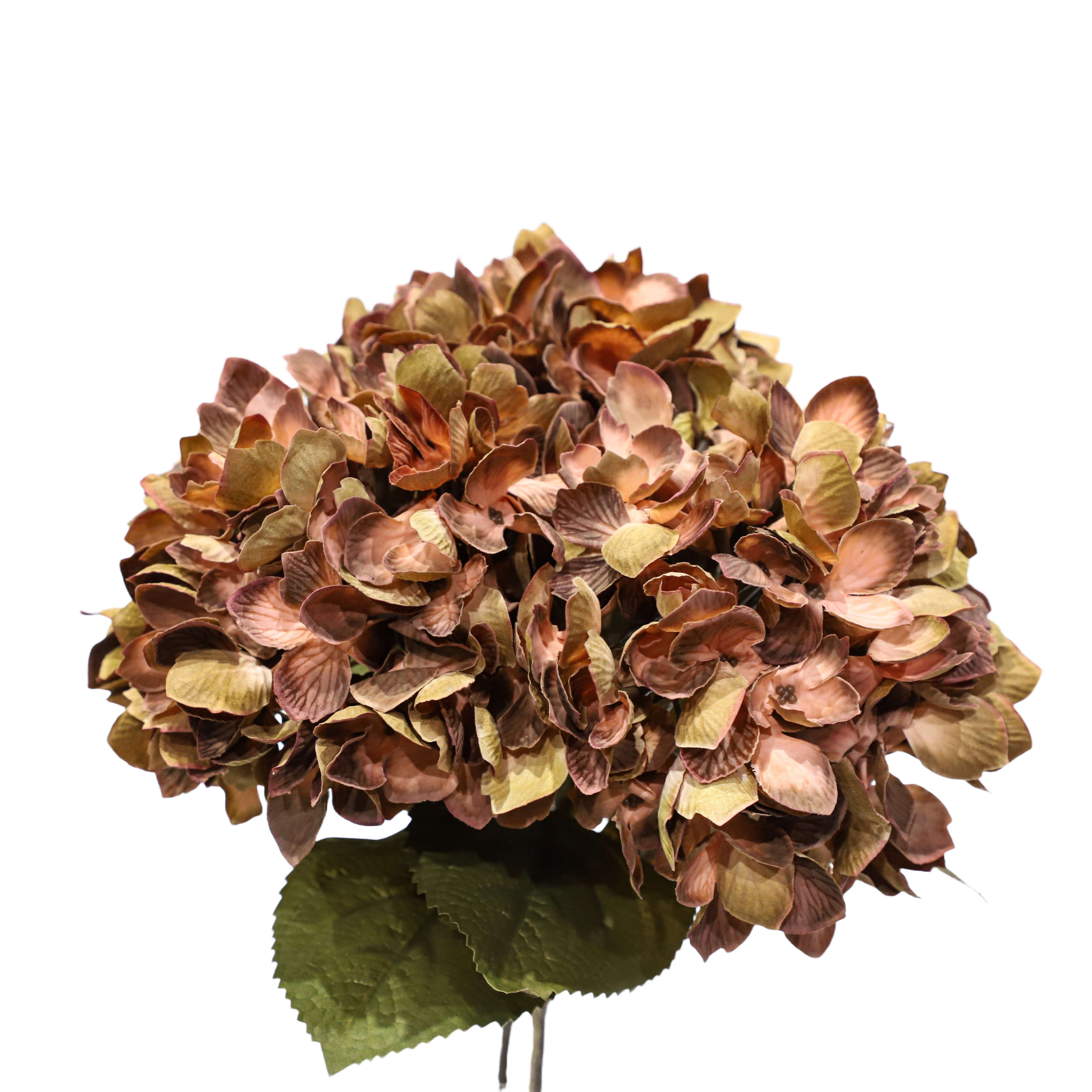 My Texas House Fall Faux Hydrangea Bundle, Brown, 20"