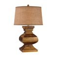 thumbnail image 1 of Carved Wood Post Lamp, 1 of 1
