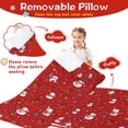 thumbnail image 3 of Red Christmas Snowman Pattern Toddler Nap Mats for Kids Preschool,50"x20" Sleeping Mat Bag or Kids,Toddler Sleeping Bag,Toddler Nap Mat or Daycare, 3 of 6