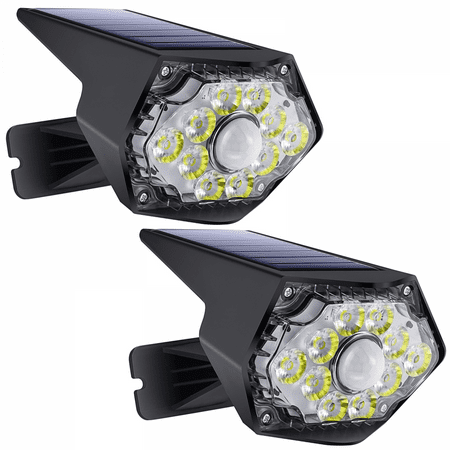 

2 Pcs Solar Landscape Spotlights Outdoor 2-in-1 Solar Landscaping Spotlights IP67 Waterproof Solar Powered Wall Lights for Yard Garden Patio Driveway Pool (White Light)