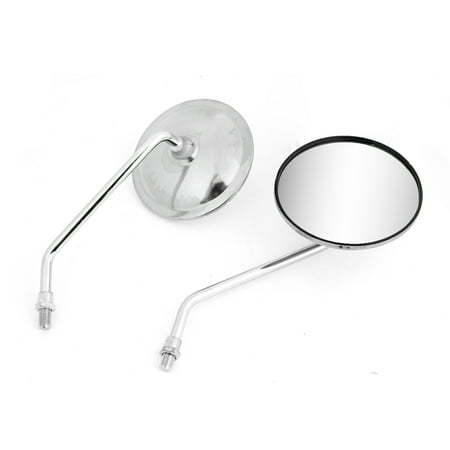 Unique Bargains 2 x Casing Round Motorcycle Side Rearview Blind Spot Mirror for Taizi