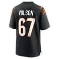 thumbnail image 3 of Men's Nike Cordell Volson Black Cincinnati Bengals Game Player Jersey, 3 of 4