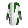 thumbnail image 4 of FAIWAD FAIWAD Women's Spring Tunic Tops Long Sleeve Round Neck Geometric Print Lightweight Tops, 4 of 5