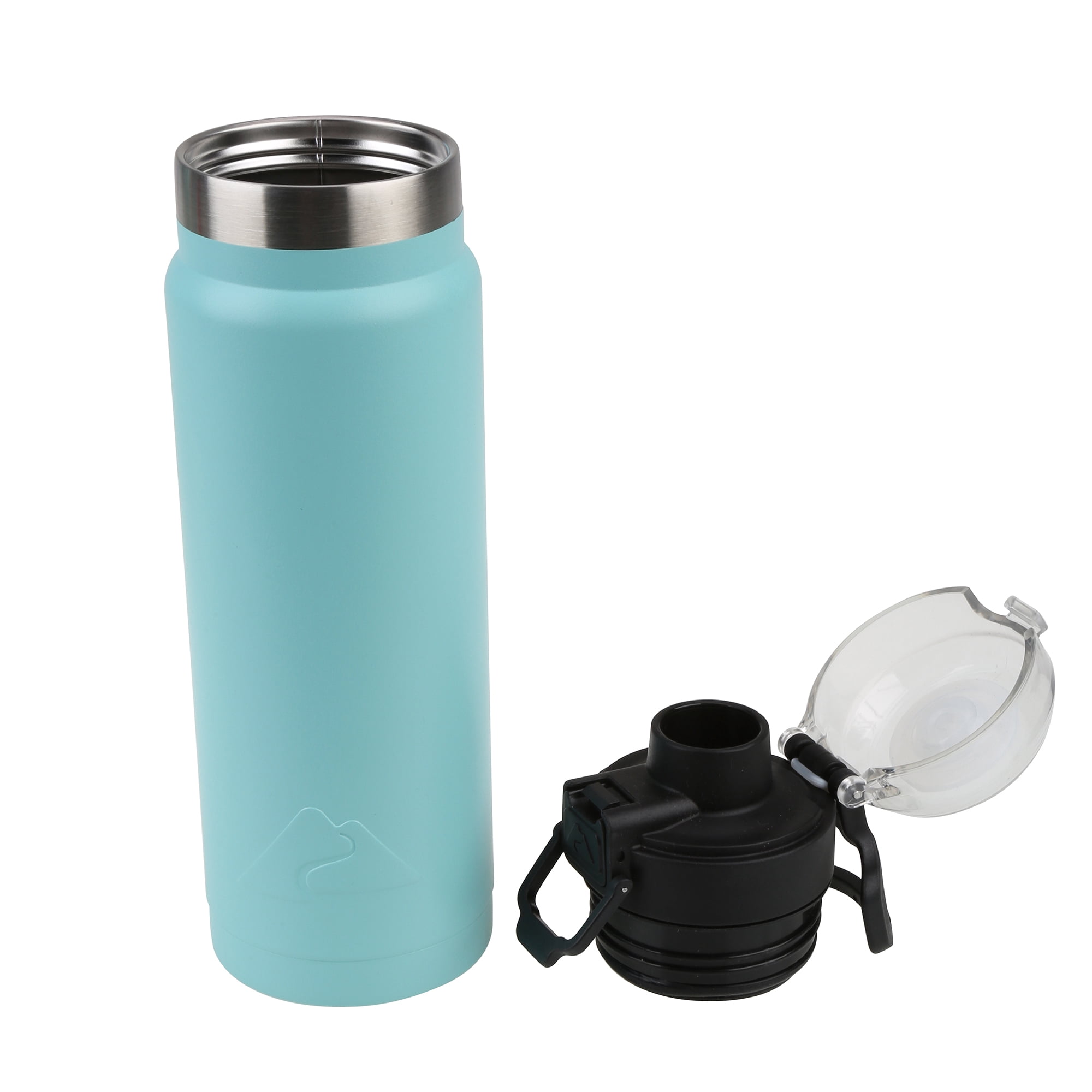 Ozark Trail 24 oz Stainless Steel Insulated Loop Carry Water Bottle, Teal