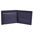 thumbnail image 2 of Cartera Tommy Hilfiger para hombre, piel, pliegue fino, azul marino, 2 of 3