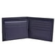 thumbnail image 2 of Cartera Tommy Hilfiger para hombre, piel, pliegue fino, azul marino, 2 of 3