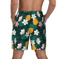 Goofa Tropical Fruit Printed Men's Swim Trunks Board Shorts Quick Dry