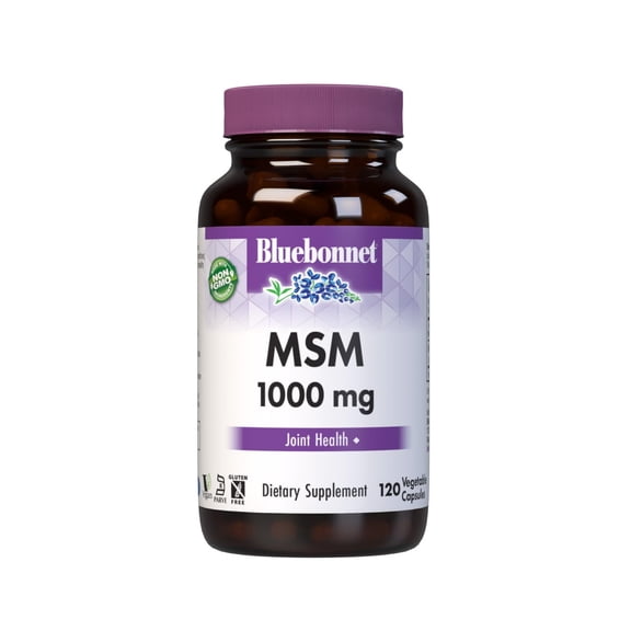Bluebonnet Nutrition MSM Supplement 1000mg, Joint Health* 120 Count