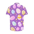 thumbnail image 5 of VBTAPA Easter Mens Hawaiian Shirt Cute Bunny Print Button Down Shirts Short Sleeve Easter Sunday Shirt Holiday Blouse Tops Clearance Sale Multicolor XXL, 5 of 6