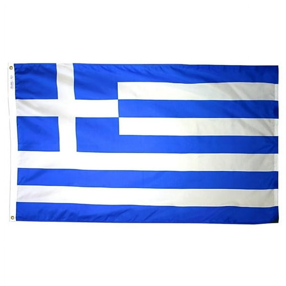 2x3' DURAWAVEZ GREECE NYLON FLAG CH&G