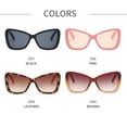 thumbnail image 5 of Summer Glasses Eyewear UV Protection Oversized Frame Sun Glasses Butterfly Shape Women Sunglasses C03 LEOPARD, 5 of 8